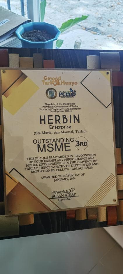 Outstanding MSME, Provincial Government of Tarlac