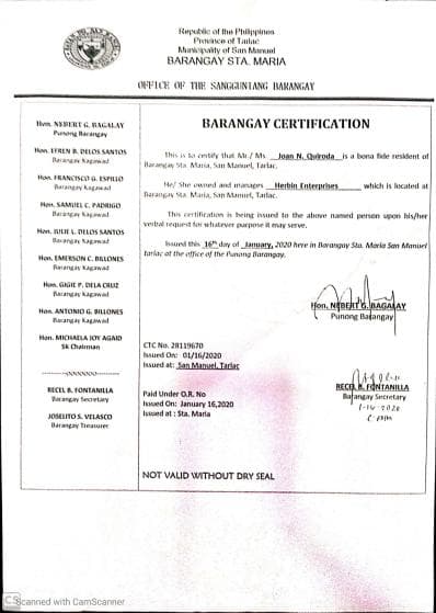 Barangay Clearance