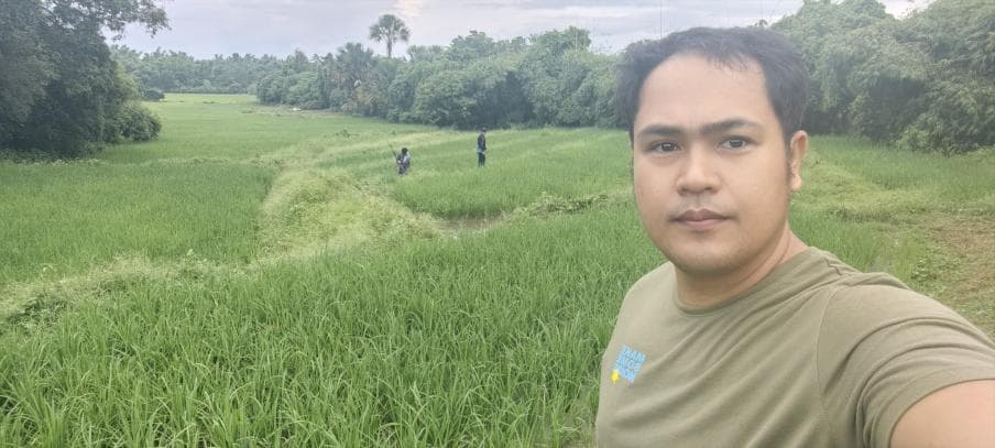 Herbin founder in the herbal plantation